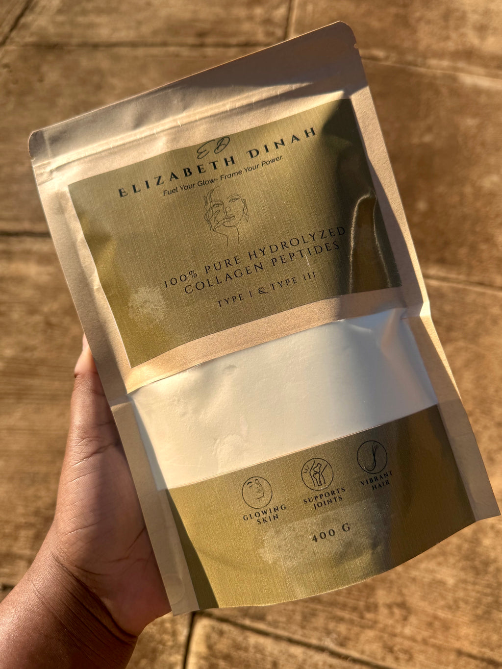 TYPE I & III 400g 100% Pure Bovine Hydrolyzed Collagen Peptides